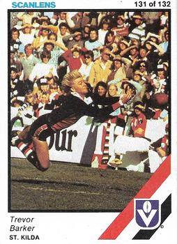 1984 Scanlens VFL #131 Trevor Barker Front